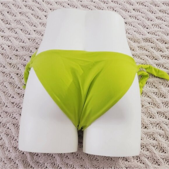 New From Brazilian Double Lined Low Rise Cheeky Bikini Bottom with Tie Sides - Picture 1 of 7